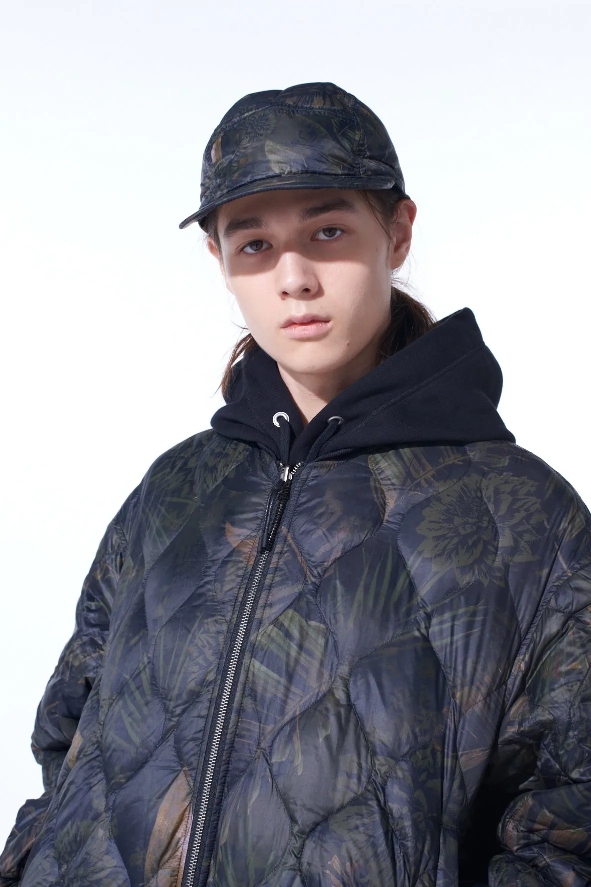 S'YTE X TAIONDAHLIA CAMOUFLAGE QUILTED DOWN JET CAP