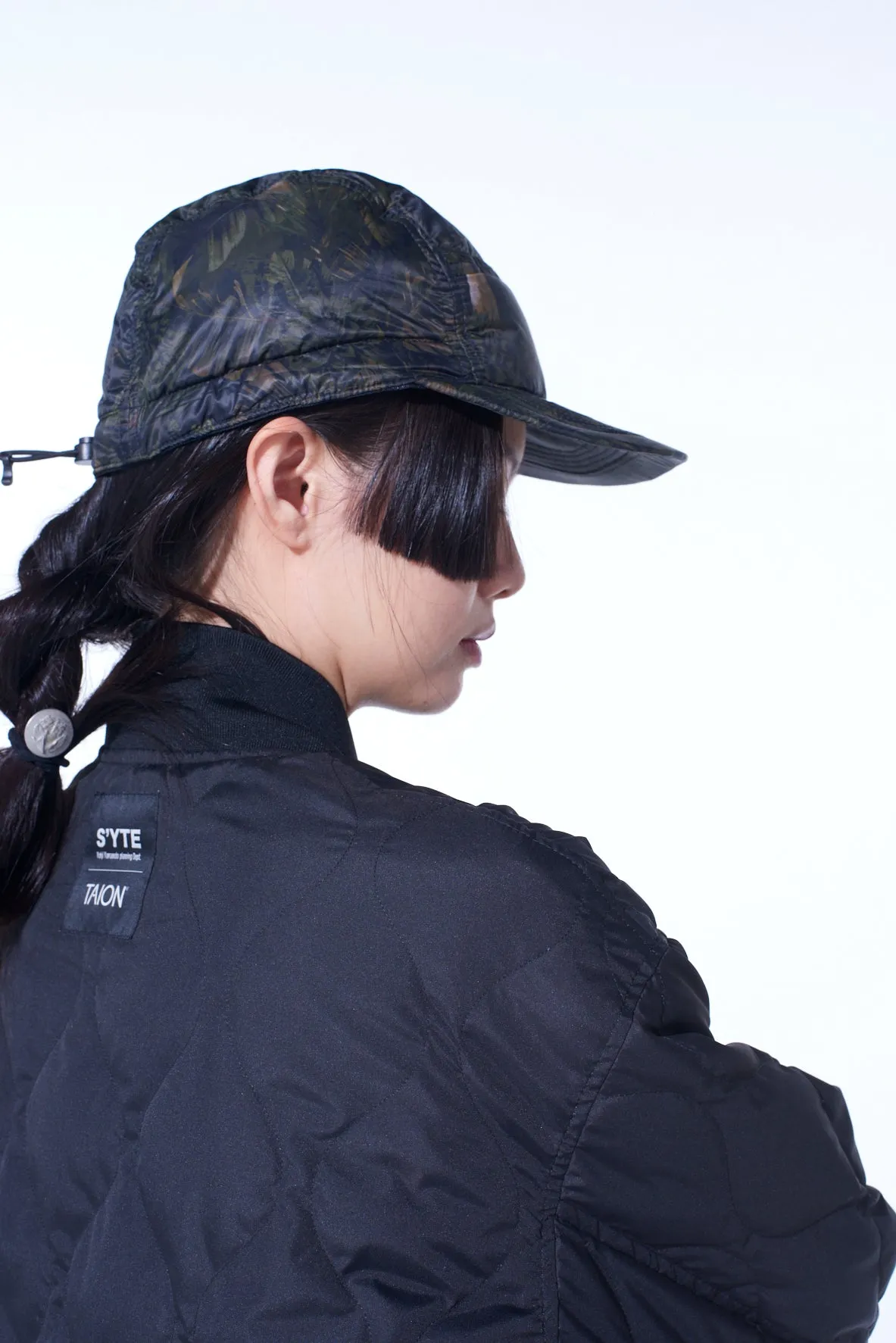 S'YTE X TAIONDAHLIA CAMOUFLAGE QUILTED DOWN JET CAP