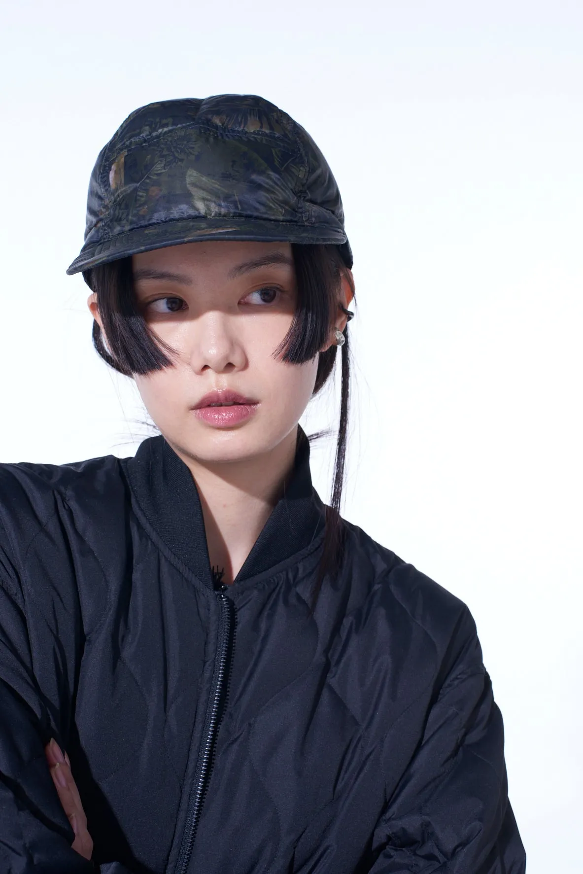 S'YTE X TAIONDAHLIA CAMOUFLAGE QUILTED DOWN JET CAP