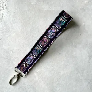 The Reader Tarot Cards  - Fabric Keychain Wristlet