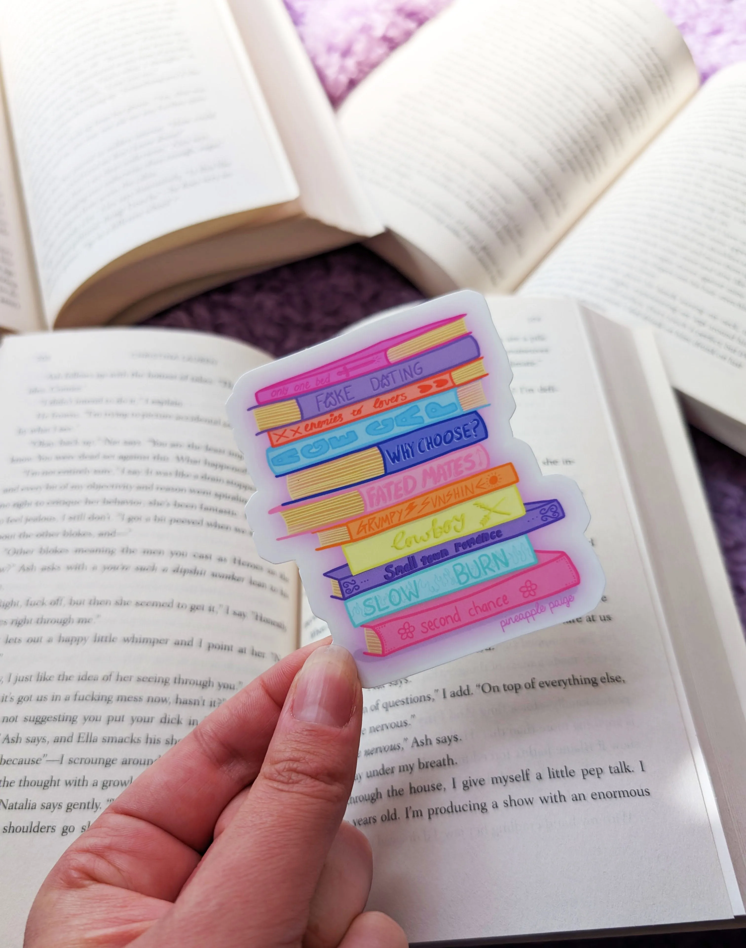 The Tropes - Book Stack Sticker