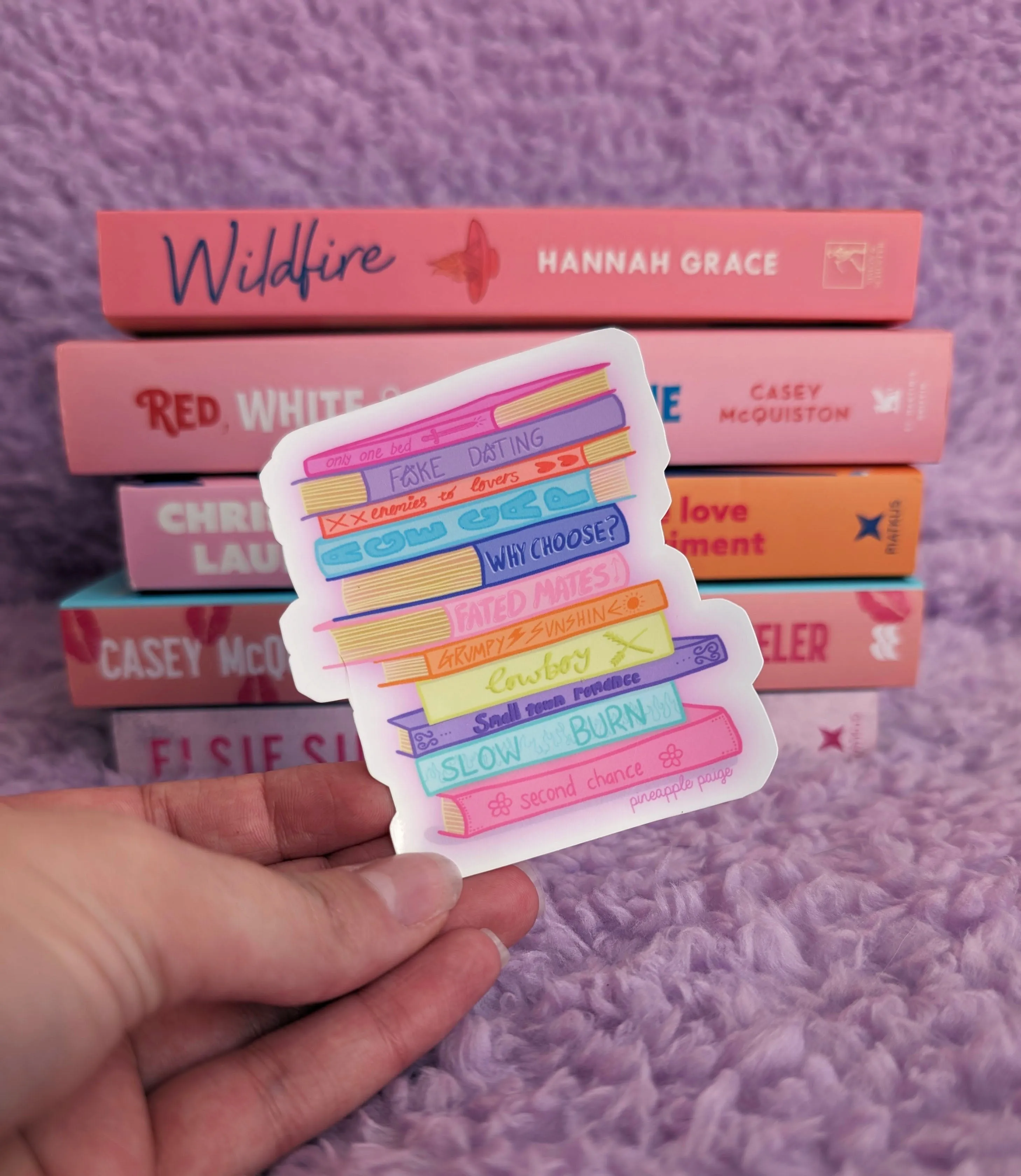 The Tropes - Book Stack Sticker