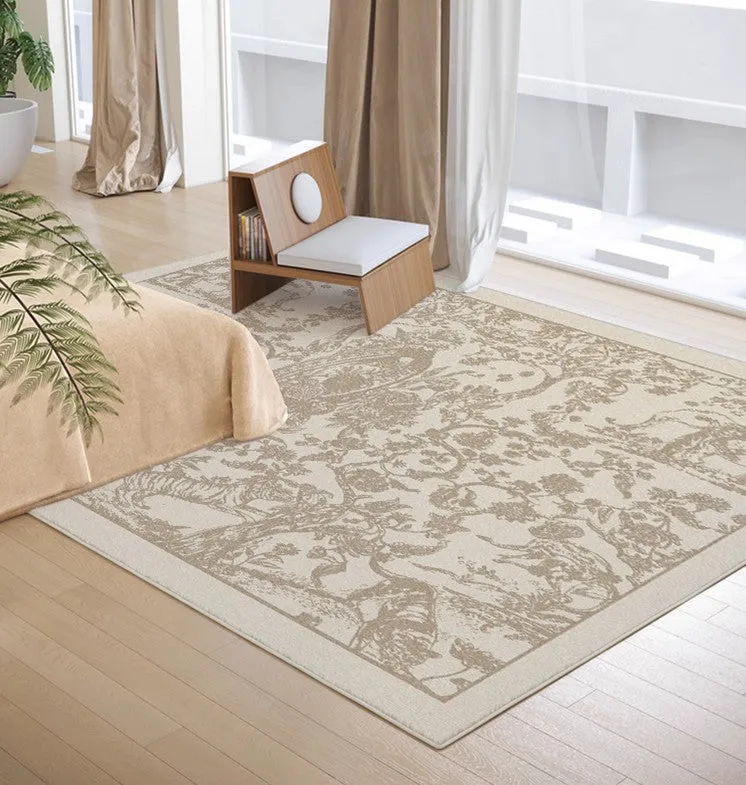 Thick Soft Rugs under Coffee Table, Contemporary Modern Rugs for Living Room, French Style Modern Rugs for Interior Design, Modern Rugs for Dining Room