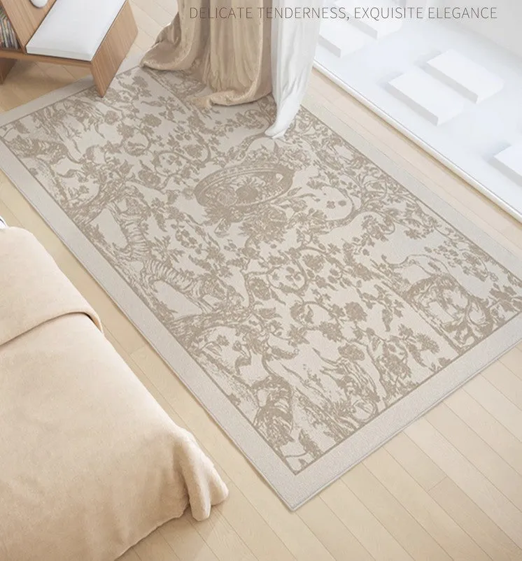 Thick Soft Rugs under Coffee Table, Contemporary Modern Rugs for Living Room, French Style Modern Rugs for Interior Design, Modern Rugs for Dining Room