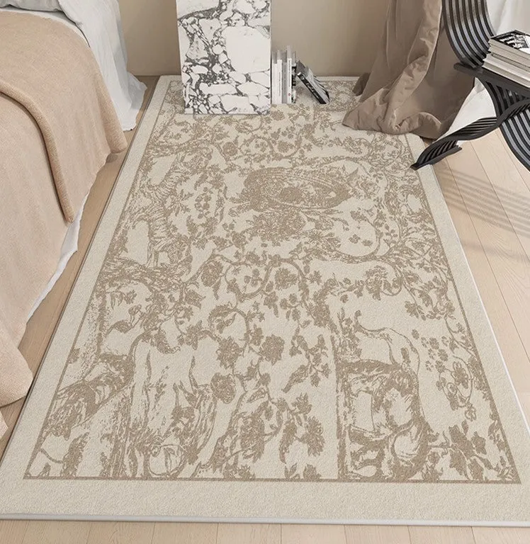 Thick Soft Rugs under Coffee Table, Contemporary Modern Rugs for Living Room, French Style Modern Rugs for Interior Design, Modern Rugs for Dining Room