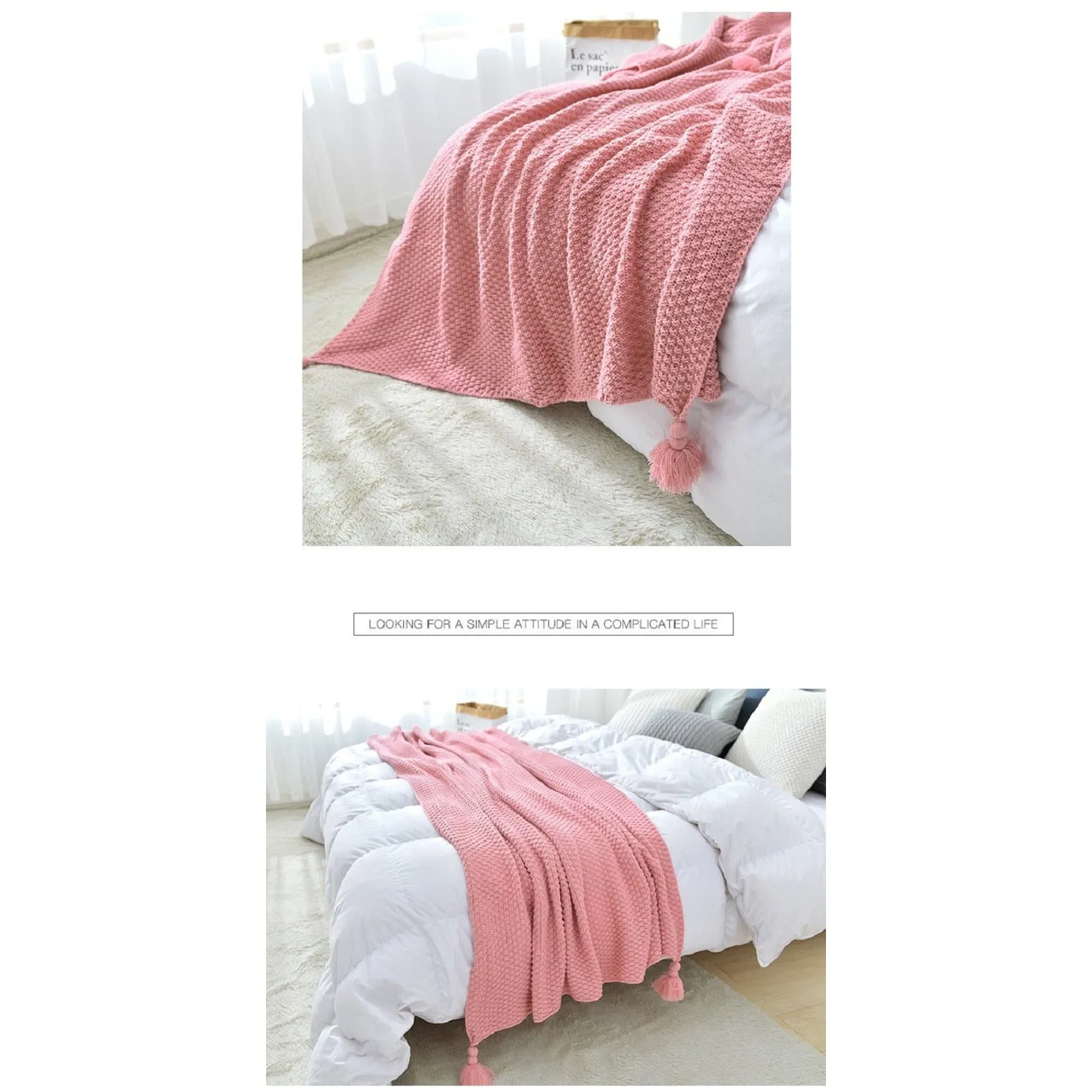 Thread Blanket with Tassel