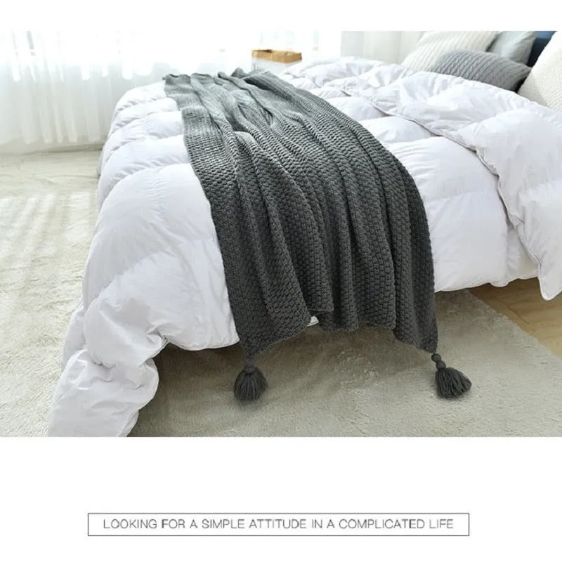 Thread Blanket with Tassel