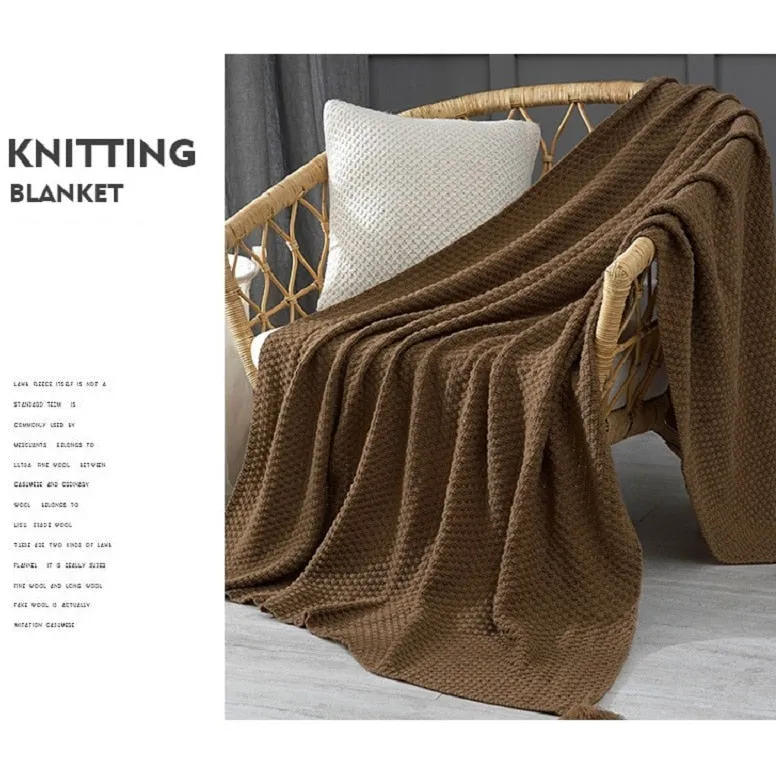 Thread Blanket with Tassel