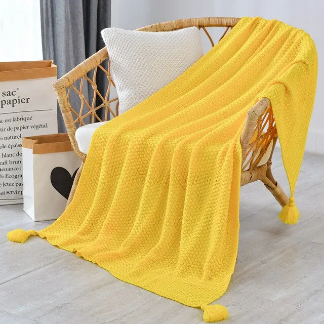 Thread Blanket with Tassel