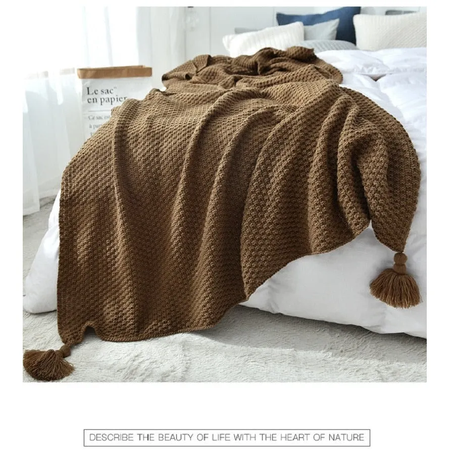 Thread Blanket with Tassel