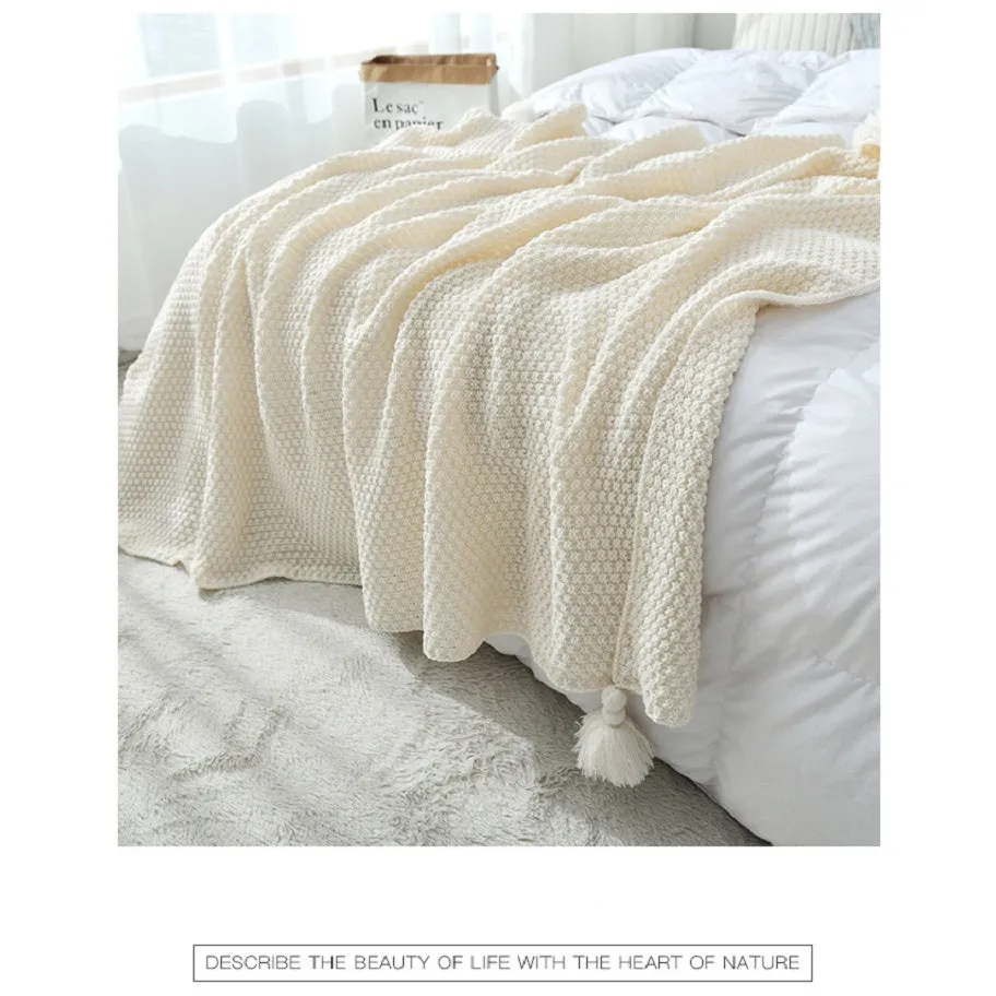 Thread Blanket with Tassel