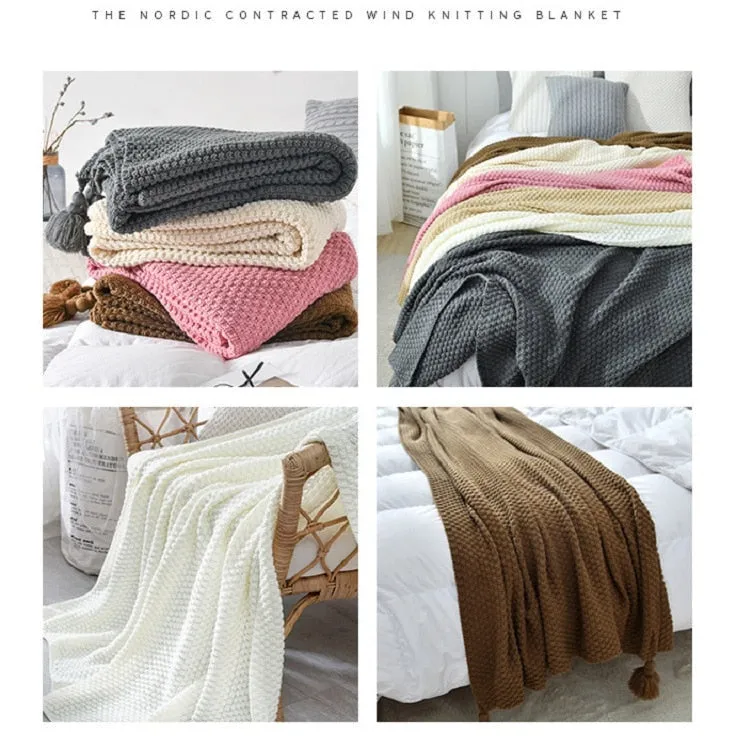 Thread Blanket with Tassel