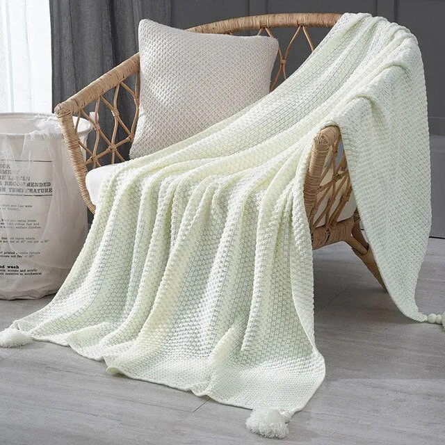 Thread Blanket with Tassel