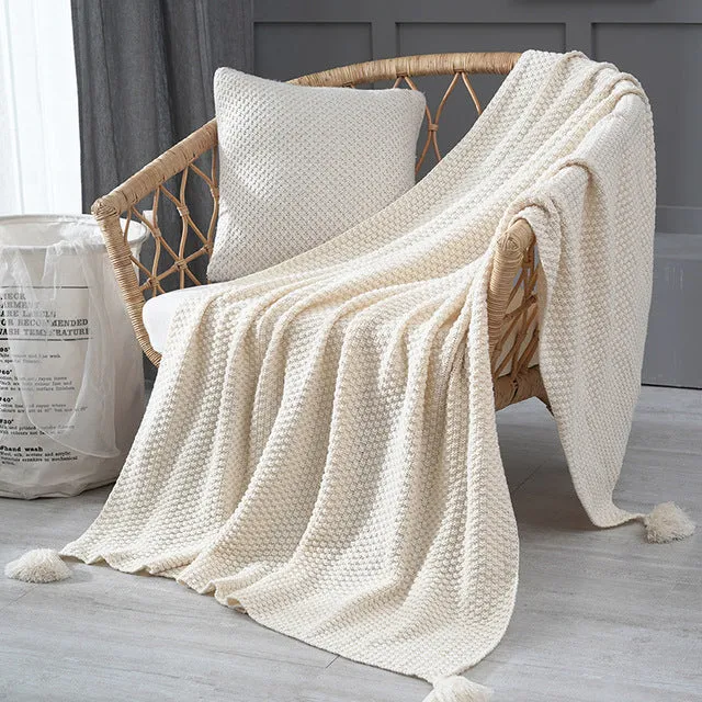 Thread Blanket with Tassel