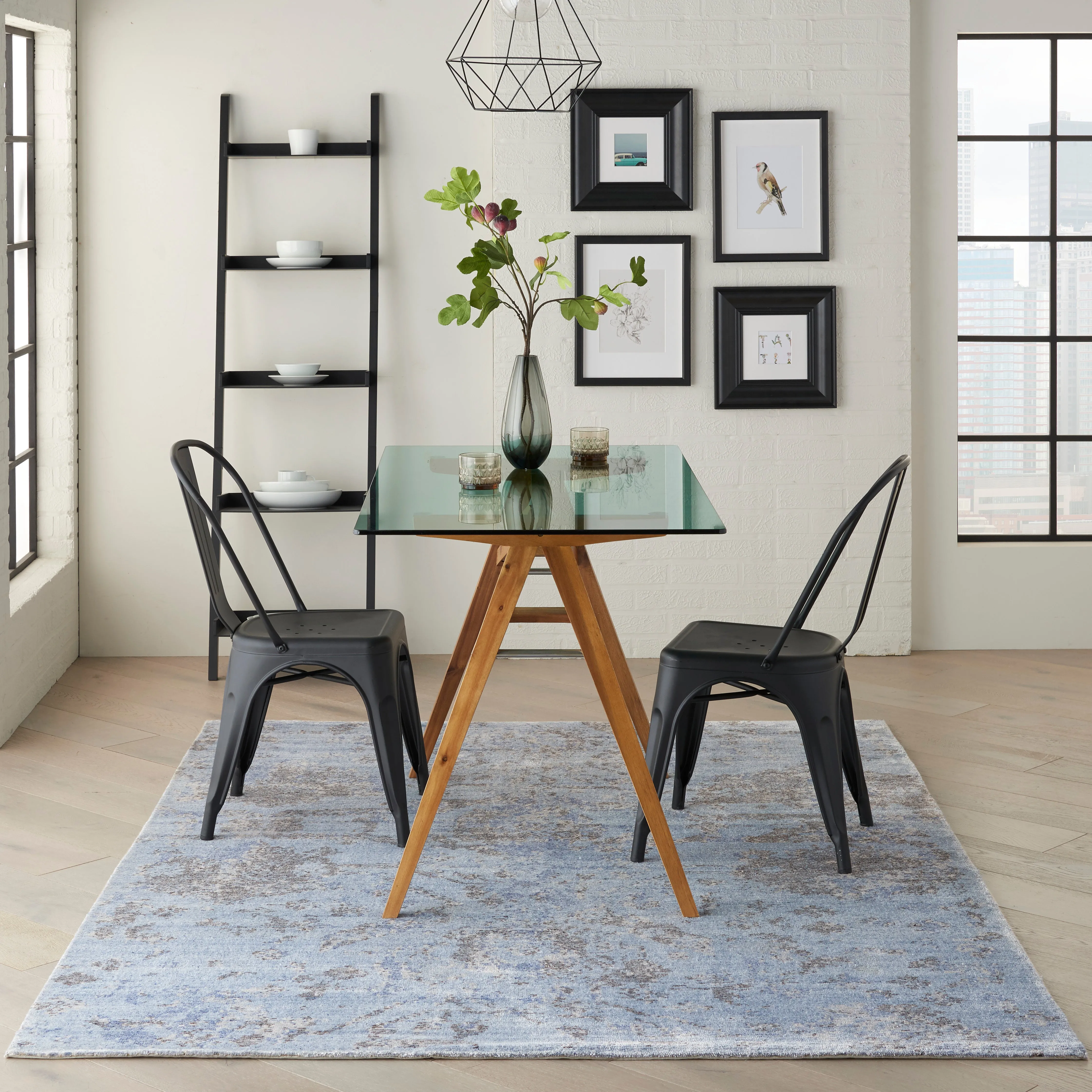 Tibetan Essentials Style Rug - Sky Blue
