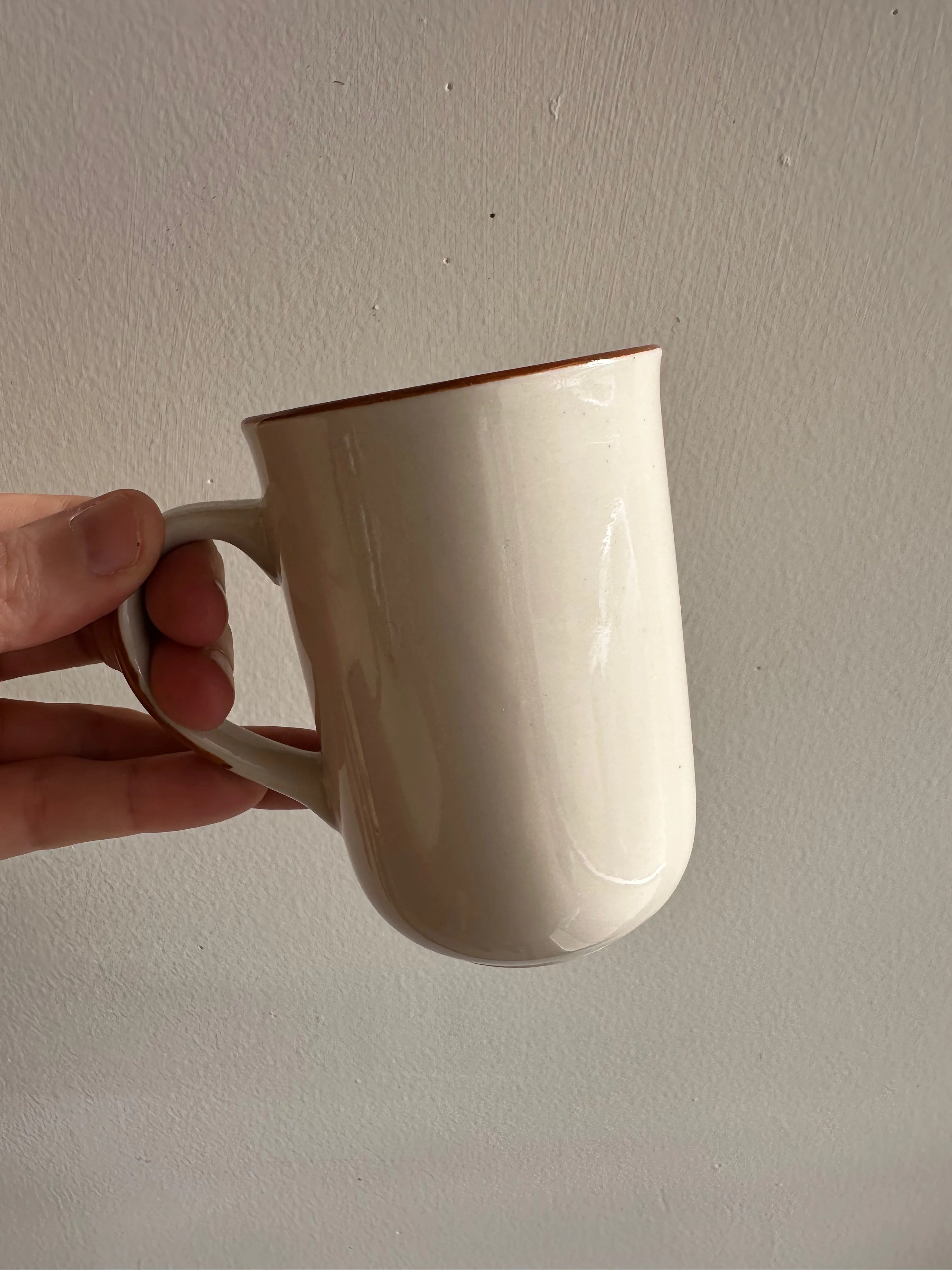 Vintage Cream   Floral Set of 4 Coffee Mugs