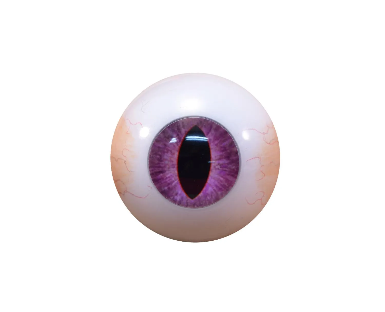 Violet Cat Eyeball Keychain