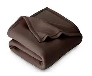 Wavva Blanket Collection Soft Warm Fleece Material For Single Bed In Brown Color (60 * 90 Inches)(Reversible), 500 TC