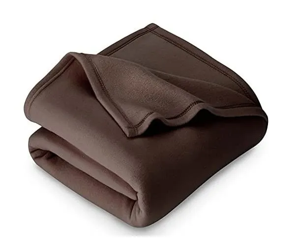 Wavva Blanket Collection Soft Warm Fleece Material For Single Bed In Brown Color (60 * 90 Inches)(Reversible), 500 TC