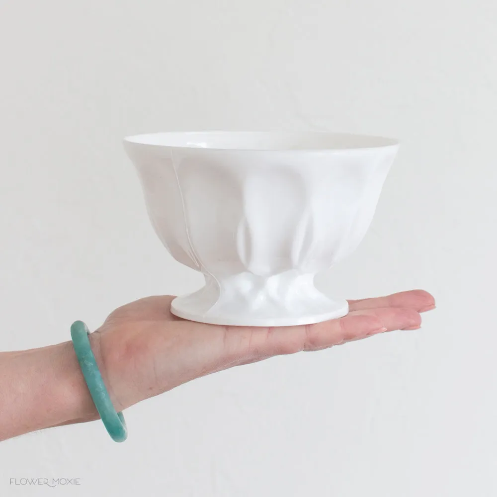 White Candy Dish Plastic Vase