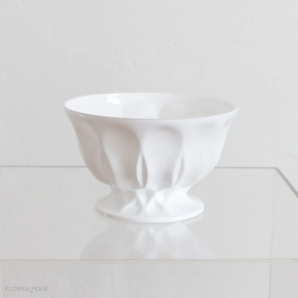 White Candy Dish Plastic Vase