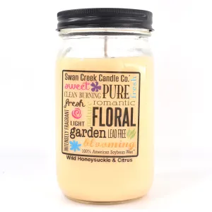 Wild Honeysuckle & Citrus 24oz Pantry Jar by Swan Creek Candle
