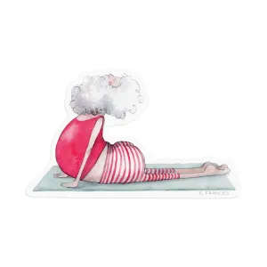 Yoga Santa Sticker